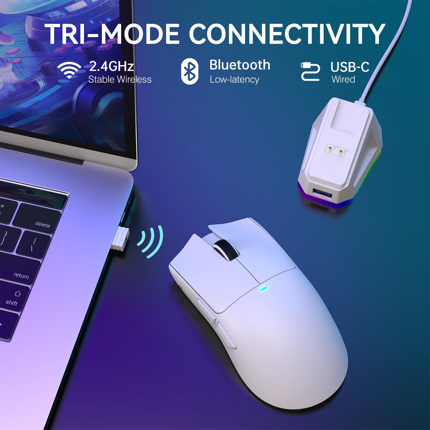 Attack Shark Wireless Gaming Mouse PAW3311 X11 Lightweight with RGB Charging Dock Attack Shark Wireless Gaming Mouse PAW3311 X11 Lightweight with RGB Charging Dock